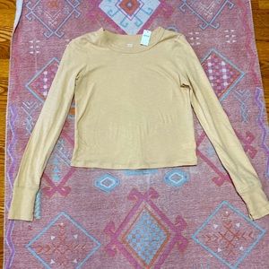American Eagle Long-Sleeve Cropped Tee